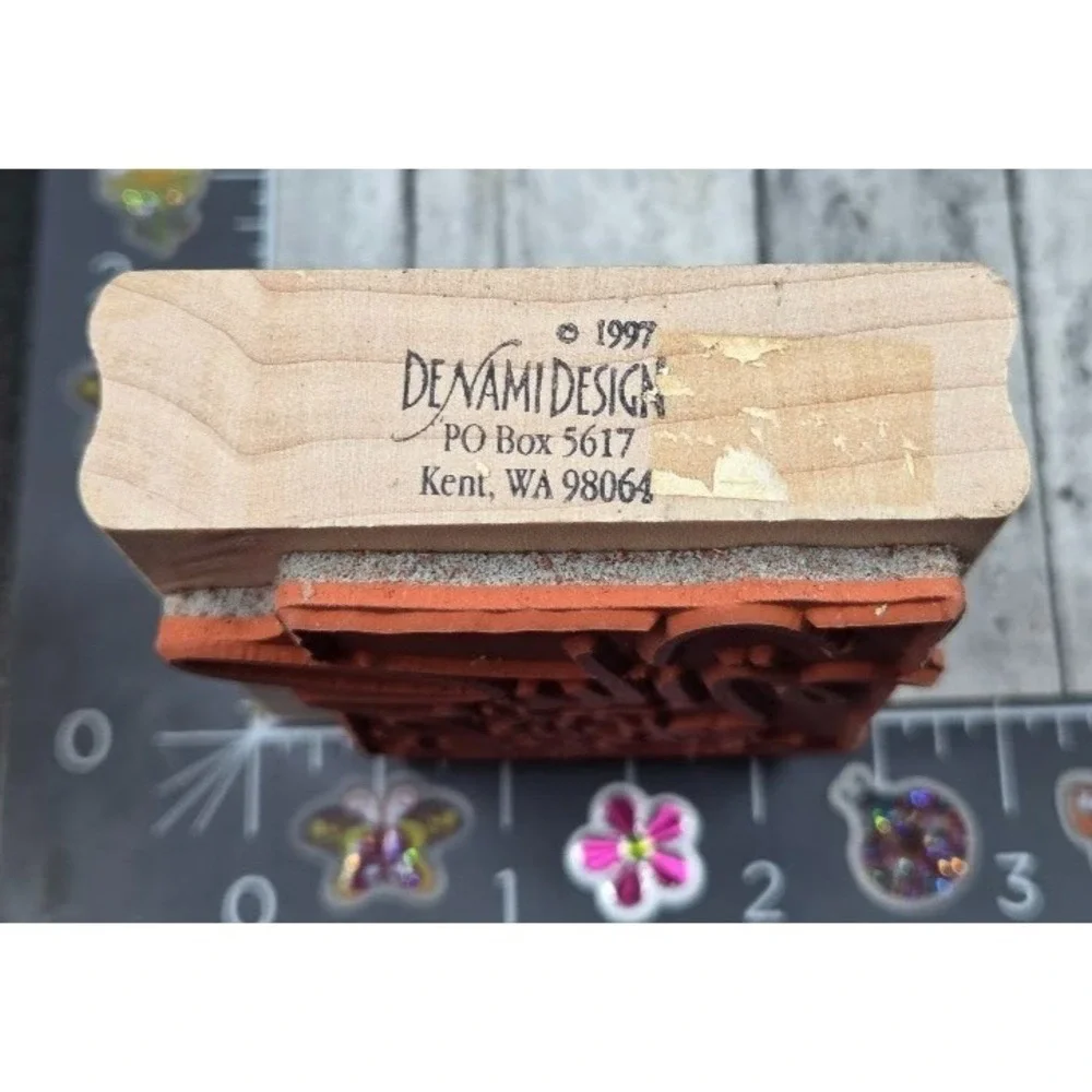 DeNami Design You Make Me Smile 1997 Rubber Stamp Wood #V113
